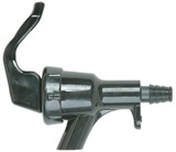 BLACK PLASTIC SQUEEZE FAUCET W/1/4" BARB