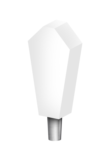 WHITE MINI MAGNUM (CHR) TAP HANDLE