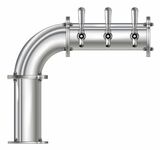 3 TAP(4"OC)POLISHED SS LINX L7 CH-MX CLD