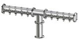 10 TAP(4"OC)POLISHED SS CONDOR "T" CH-MX AIR