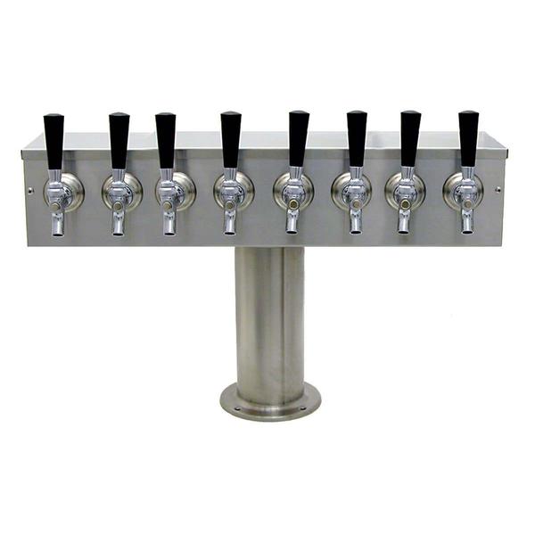 8 TAP BRUSHED SS[4"D]T-TOWER AIR COOLED