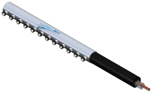 12 TAP(4"OC)4"DIA PIPE- SIDE EXIT CARTRIDGE-GLYCOL COOLED