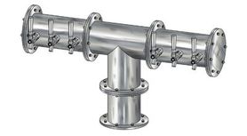 6 TAP BRUSHED SS 6" Dia. EAGLE "T" TOWER GLYCOL COOLED