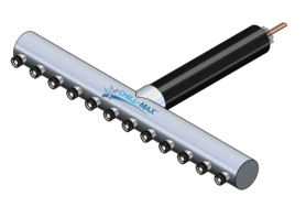 12 TAP(3"OC/4"D)WALL MT-CTR BK X CARTRIDGE-GLYCOL COOLED