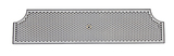 34" x 8"-2 x 6" DIA CUT-OUTS BRUSHED SS DRIP TRAY WITH DRAIN