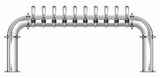 10 TAP 3" DIA. POLISHED SS BRIDGE TOWER AIR COOLED