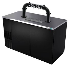 58"- 6 TAP MATTE BLACK LIONS GATE "U" CH-MX CLD KIT