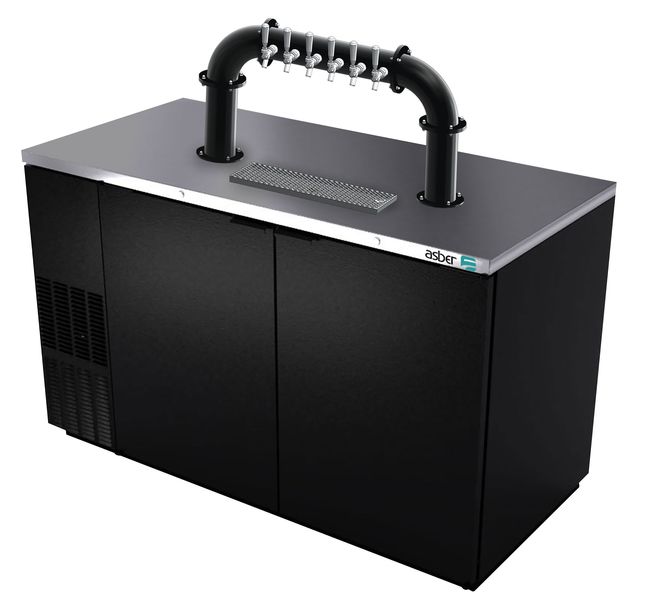 58"- 6 TAP MATTE BLACK LIONS GATE "U" CH-MX CLD KIT