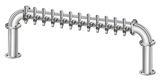 12 TAP 3" DIA. POLISHED SS BRIDGE TOWER GLYCOL CLD - NO TAP