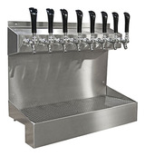 8 TAP BRUSHED SS 24" WALL MT. KRONOS GLYCOL COOLED