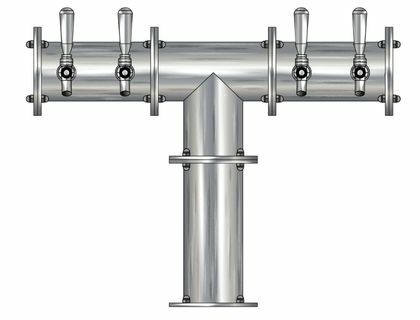 4 TAP(4"OC)BRUSHED SS CONDOR "T" CH-MX AIR