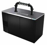 58"- 6 TAP MATTE BLACK LIONS GATE "U" CH-MX CLD SPRAY KIT