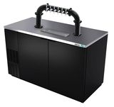 58"- 6 TAP MATTE BLACK LIONS GATE "U" CH-MX CLD SPRAY KIT