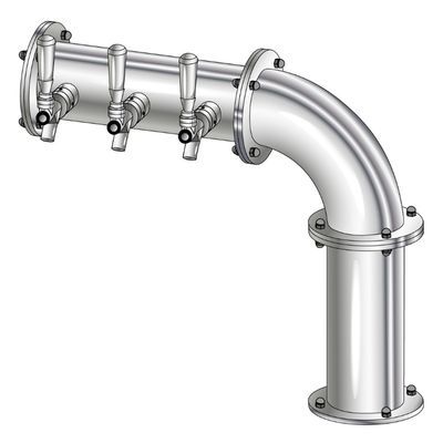 3 TAP(4"OC)POLISHED SS LINX R7 CH-MX AIR