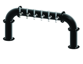 6 TAP(4"OC)MATTE BLACK LIONS GATE "U" AIR COOLED