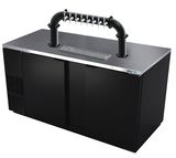 68"- 8 TAP MATTE BLACK LIONS GATE "U" CH-MX CLD SPRAY KIT
