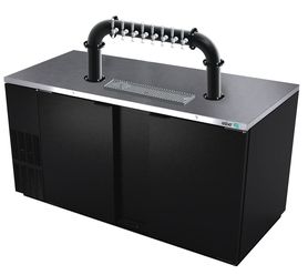 68"- 8 TAP MATTE BLACK LIONS GATE "U" CH-MX CLD SPRAY KIT