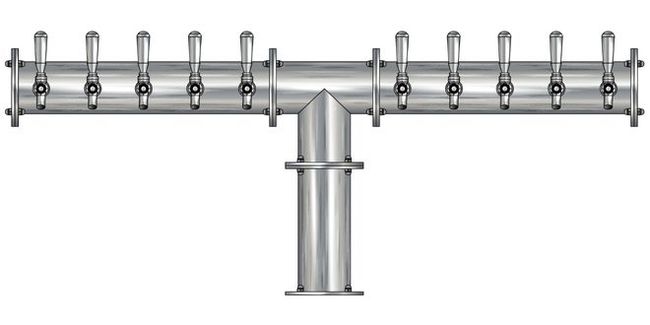 10 TAP(4"OC)BRUSHED SS CONDOR "T" CH-MX AIR