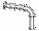 4 TAP(4"OC)POLISHED SS LINX R7 CH-MX AIR