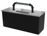 78"- 10 TAP MATTE BLACK LIONS GATE "U" CH-MX CLD KIT