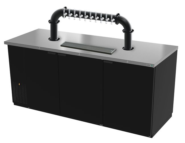 78"- 10 TAP MATTE BLACK LIONS GATE "U" CH-MX CLD KIT