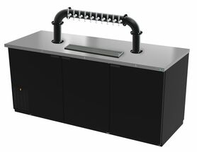 78"- 10 TAP MATTE BLACK LIONS GATE "U" CH-MX CLD KIT