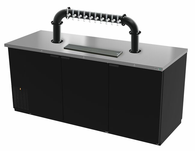 78"- 10 TAP MATTE BLACK LIONS GATE "U" CH-MX CLD KIT