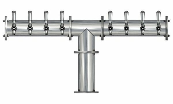 8 TAP(4"OC)BRUSHED SS CONDOR "T" CH-MX CLD