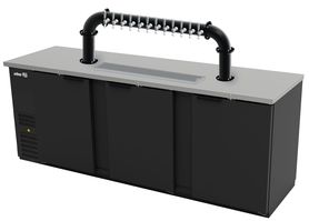 94"- 12 TAP MATTE BLACK LIONS GATE "U" CH-MX CLD KIT