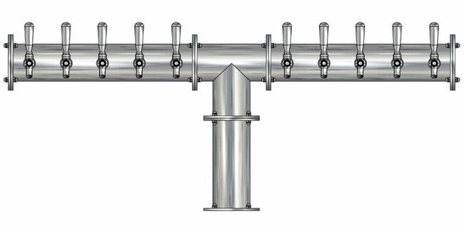 10 TAP(4"OC)BRUSHED SS CONDOR "T" CH-MX CLD