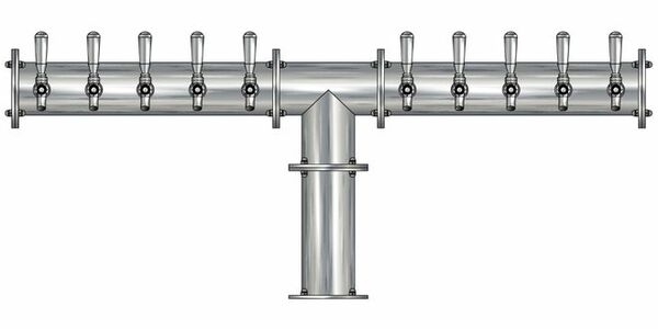 10 TAP(4"OC)BRUSHED SS CONDOR "T" CH-MX CLD