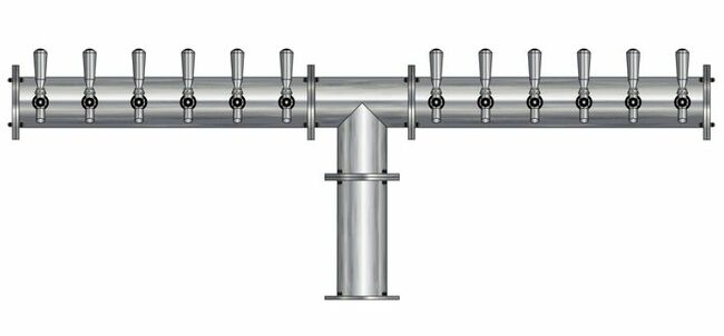 12 TAP(4"OC)BRUSHED SS CONDOR"T" CH-MX AIR