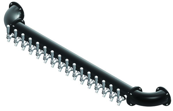 24 TAP(3"OC)PVD-MAT BLK LIONS GATE WM-SS LINES GLYCOL COOLED