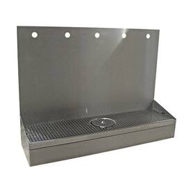 4H(6"OC)24"W BRUSHED SS WALL MT GROWLER STN-22"H