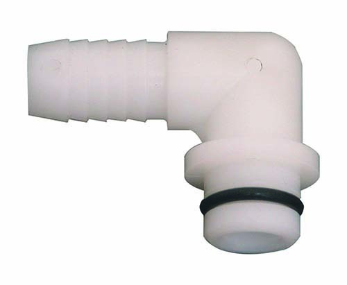 SF PL 3/8" BARB "L" LIQUID FITTING