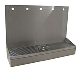 5H(6"OC)30"W BRUSHED SS WALL MT GROWLER STN-22"H