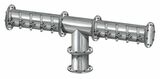 10 TAP BRUSHED SS 6" Dia. EAGLE "T" TOWER GLYCOL COOLED