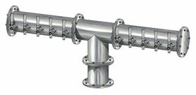 10 TAP BRUSHED SS 6" Dia. EAGLE "T" TOWER GLYCOL COOLED