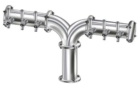 6 TAP(4"OC)POLISHED SS ALBATROSS CH-MX CLD