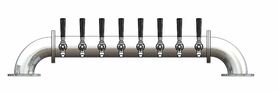 8 TAP POLISHED SS LOW BRIDGE TOWER AIR COOLED