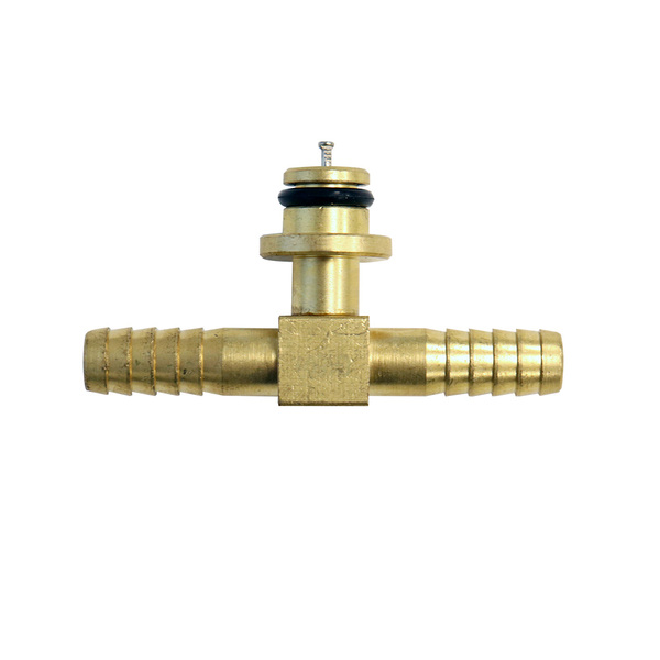 SF BRASS 1/4" BARB "T" GAS FITTING