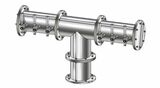 6 TAP POLISHED SS 6" Dia. EAGLE "T" TOWER GLYCOL COOLED