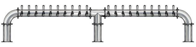 20 TAP(4"OC)BRUSHED SS LIONS GATE 3P CH-MX CLD