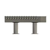 14 TAP BRUSHED SS 2P[4"D]T-TOWER GLYCOL COOLED