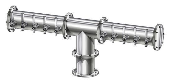 10T POLISHED SS 6" Dia. EAGLE "T" TOWER CLD