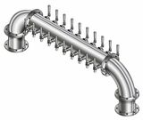 20 TAP POLISH SS 6"Dia(10+10) DBL SERV GOLDEN GATE TOWER CLD