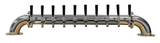 10 TAP POLISHED SS LOW BRIDGE TOWER GLYCOL COOLED