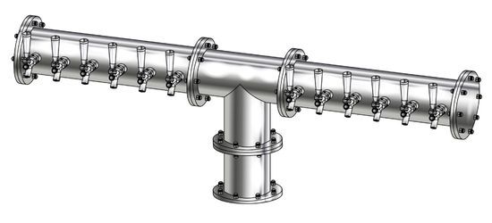 12T POLISHED SS 6" Dia. EAGLE "T" TOWER CLD