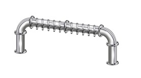 12 TAP(3"OC)POLISHED SS LIONS GATE "U" CH-MX CLD