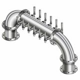 12 TAP POLISHED SS 6"Dia.(6+6)DBL SERV GOLDEN GATE TOWER CLD